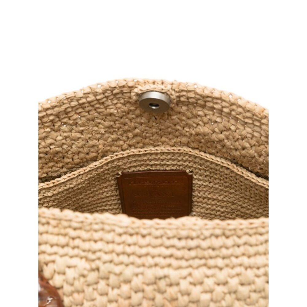 Sovani X Dragon Diffusion Women Brunella Straw Tote Bag - Picture 4 of 5